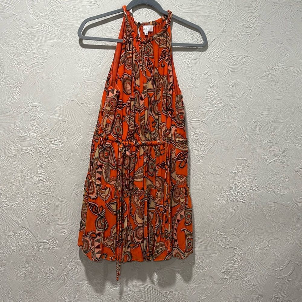 ALC Bella 100% Silk Halter Dress Size 4